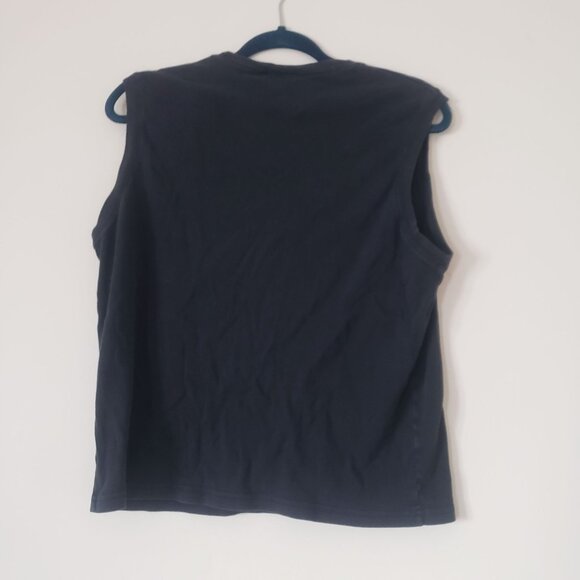 Vintage 90s Disney Womens Eeyore Black Muscle Tank Top Summer Vacation Kidcore - Picture 2 of 7